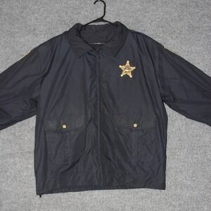 Vintage Galls Jacket Mens XL Blue US Protection Service Water Resistant Workwear